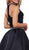 Nox Anabel - 6303 High Haltered Two-Piece Mikado Cocktail Dress