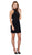 Lace Appliqued High Halter Illusion Dress