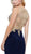 Gilded Bateau Neck Sheath Cocktail Dress