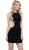 Gilded Bateau Neck Sheath Cocktail Dress