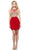 Nox Anabel - 6313 Embellished Illusion Bateau Sheath Cocktail Dress