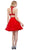 Illusion High Halter A-line Dress