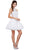 Illusion High Halter A-line Dress