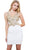 Sleeveless Lace Fitted Cocktail Dress