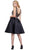 Nox Anabel - 6322 Floral Embroidered V Neck Cocktail Dress