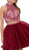 Two Piece Beaded A-line Dress