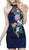 High Haltered Lace Sheath Cocktail Dress