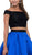 Two Piece Off-Shoulder A-line Cocktail Dress