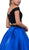 Two Piece Off-Shoulder A-line Cocktail Dress