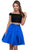Two Piece Off-Shoulder A-line Cocktail Dress