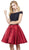Two Piece Off-Shoulder A-line Cocktail Dress
