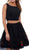 Nox Anabel - 6341 Two-Piece Floral Embroidered Cocktail Dress