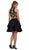 Embroidered Two Piece Tiered Cocktail Dress