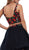 Two Piece Floral Embroidered Tulle Cocktail Dress