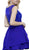 Sleeveless Beaded Tiered A-line Cocktail Dress