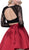 Two Piece Lace Long Sleeves Cocktail Dress