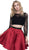 Two Piece Lace Long Sleeves Cocktail Dress
