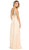 Rhinestone Embellished Ruched Long Dress