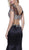 Nox Anabel - 8184 Two Piece Beaded Short Sleeves Trumpet Gown