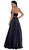 Sleeveless Embroidered and Beaded Halter Neck Long A-line Dress