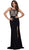 Sleeveless Beaded Long Gown with Slit