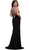 Sleeveless Beaded Long Gown with Slit