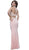 Nox Anabel - 8218 Two Piece High Neck Beaded Long Gown