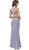 Two Piece High Neck Beaded Long Gown