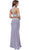 Nox Anabel - 8218 Two Piece High Neck Beaded Long Gown