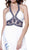 Sleeveless Bejeweled Halter Floral Evening Dress