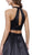 Two Piece Beaded Halter Evening Dress