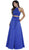 Two Piece Beaded Halter Evening Dress