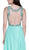 Beaded Embroidery Illusion Evening Gown