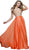 Beaded Embroidery Illusion Evening Gown