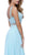 Sheer Beaded Illusion Evening Gown