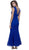 Sleeveless Beaded Mesh Long Dress