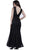 Sleeveless Beaded Mesh Long Dress