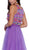Floral Embroidered Bateau Chiffon Evening Dress