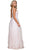 Sleeveless Curved V-Neck Evening Dress