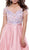 Embroidered Bateau Long Evening Gown