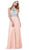 Sleeveless Bejeweled Halter A-line Dress