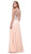 Sleeveless Bejeweled Halter A-line Dress