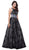Sleeveless Embroidered Lace Scoop A-line Dress