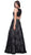 Sleeveless Embroidered Lace Scoop A-line Dress