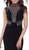 Bedazzled Jewel Illusion Panel Evening Gown