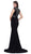 Nox Anabel - 8285 Bedazzled Jewel Illusion Panel Evening Gown