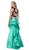 Nox Anabel - 8292 Sleeveless Two-piece Jewel Trumpet Dress