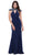 Nox Anabel - 8293 Beaded Crisscrossed Open Back Evening Gown