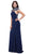 Nox Anabel - 8293 Beaded Crisscrossed Open Back Evening Gown