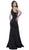 Graceful Bedazzled Halter Neck Long Sheath Dress